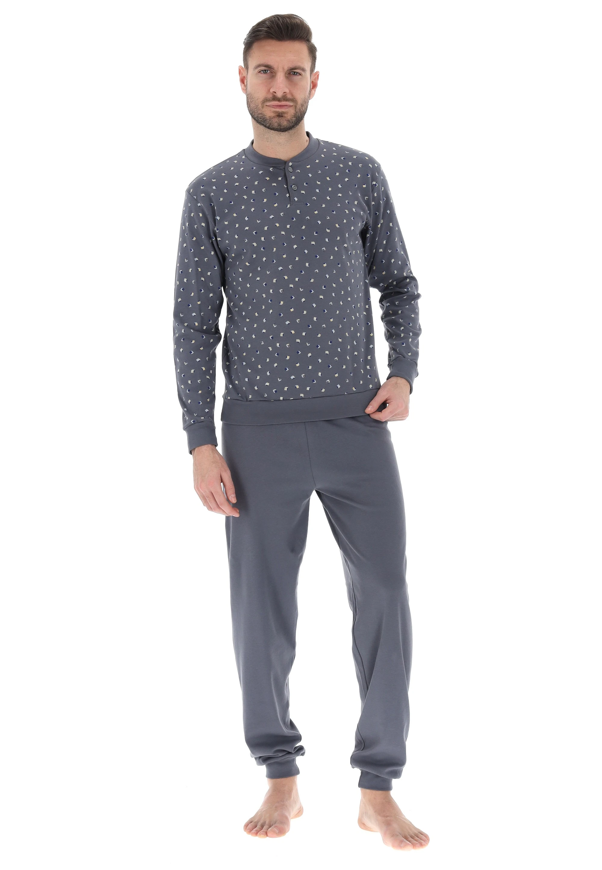 Pigiama in caldo cotone fantasia cubi Curty Island